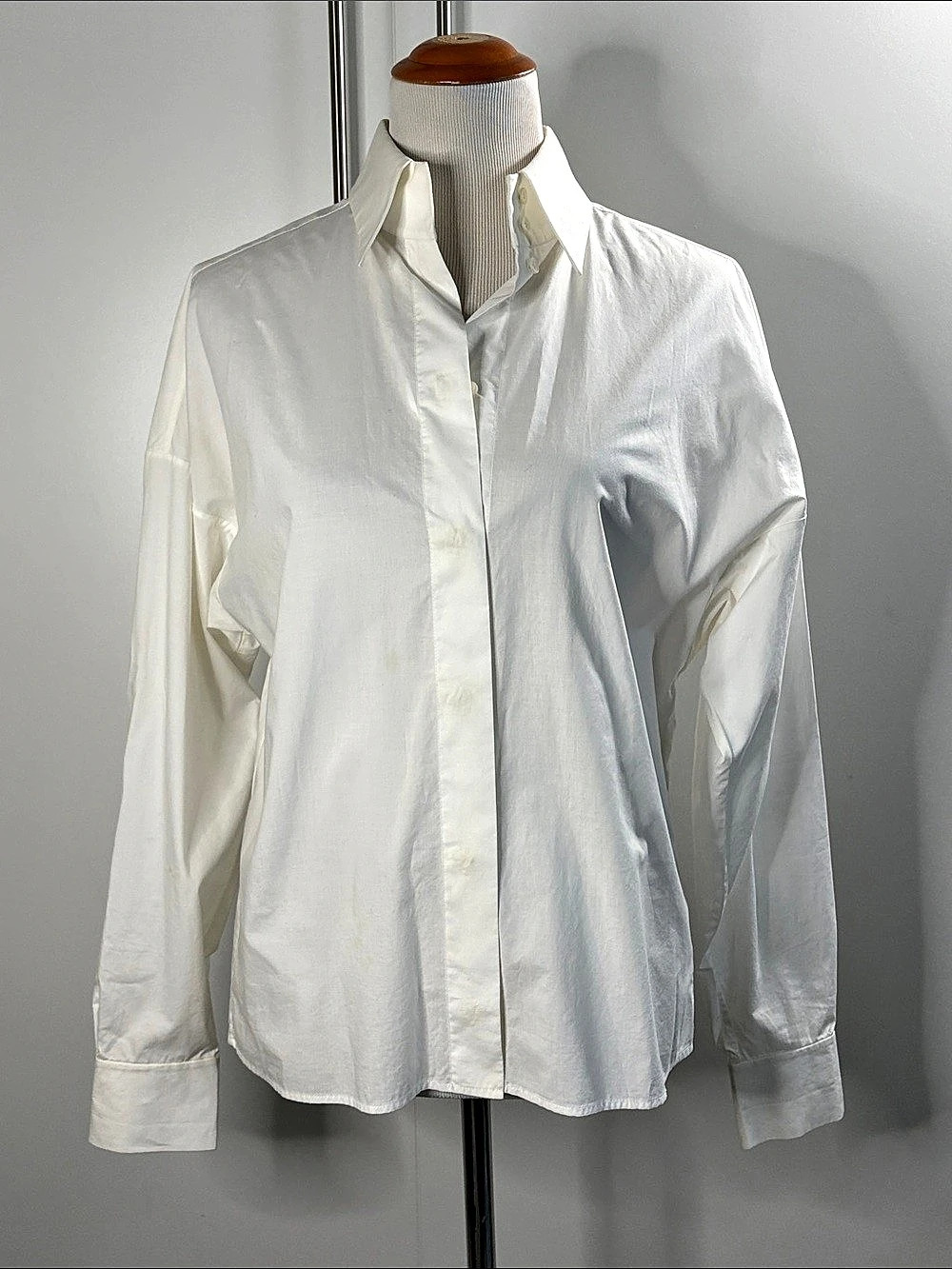 Yves Saint Laurent White Button Down Shirt EU 42